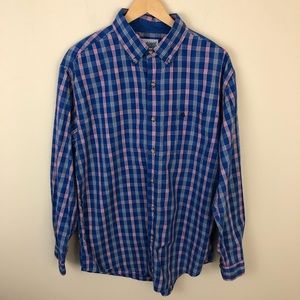 Carhartt Shirt Mens L Blue Plaid Button Down Collared Casual Long Sleeve…